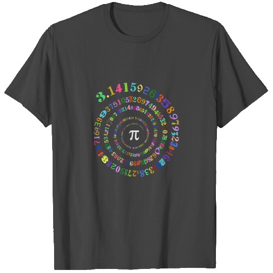 Pi Day Spiral Pi Math Number Symbol 3 14 T Shirts