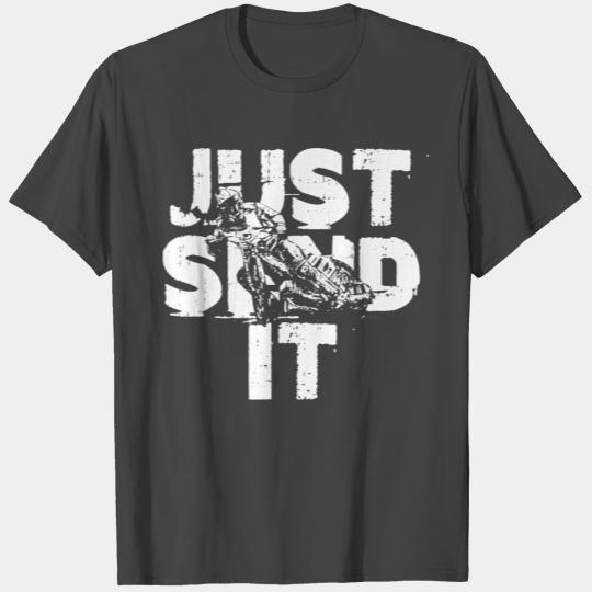 Mens Just Send It Fathers Day Dirt Bike Dad Daddy T Shirts