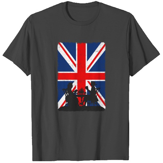 Union Jack British Flag Great Britain Vintage Flag T Shirts