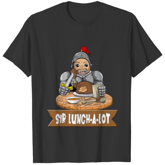 Sir Lunch a Lot gourmet glutton dish T Shirts