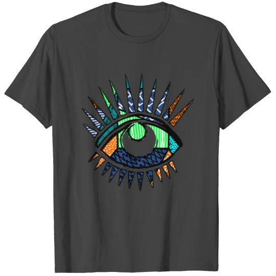 See Me Patchwork Eye Modern Quilt Design T Shirts