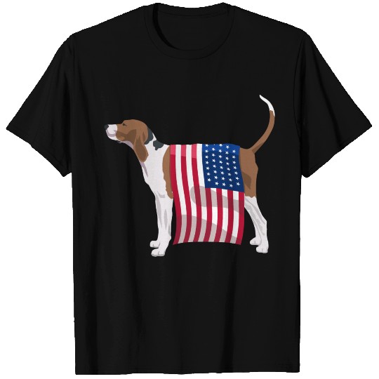 Partriotic Treeing Walker Coonhound T Shirts For