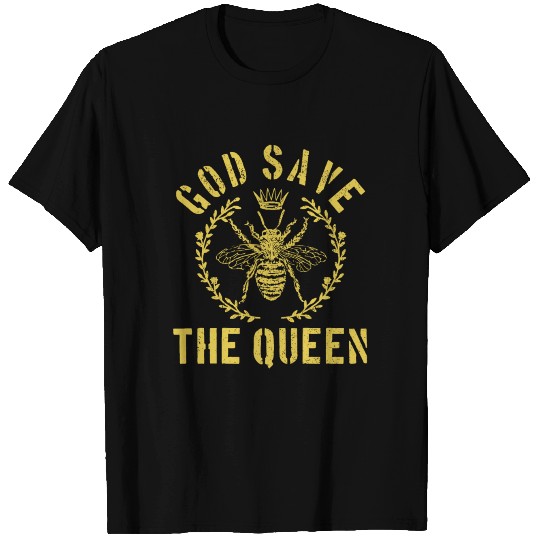 God Save The Queen Bee Beekeeping Funny Beekeeper T Shirts