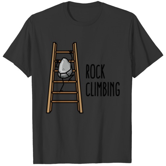 Rock Climbing, funny climbing sport puns cartoon T Shirts