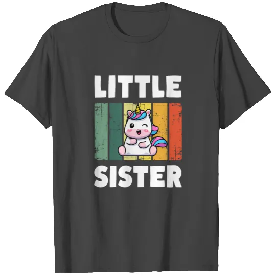 LITTLE SISTER Baby Unicorn T Shirts