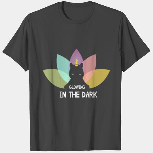 Glow In The Dark Unicorn Lotus Gift Idea T Shirts