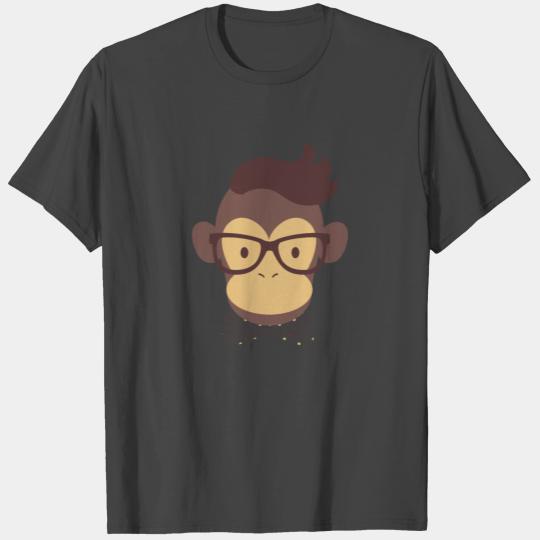 Monkey face - monkey with bow tie and glasses T Shirts
