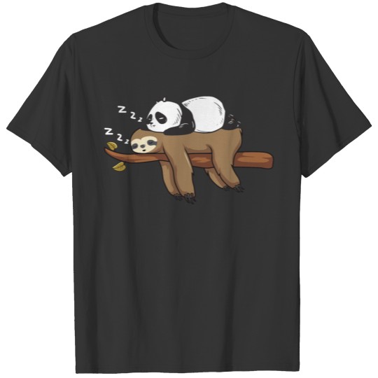 Panda Sloth Birthday Christmas Friends Idea T Shirts