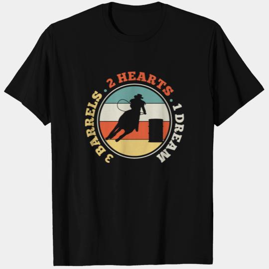 Barrel Racing Horse Riding Western Vintage T Shirts