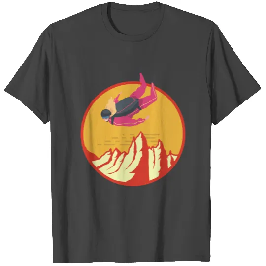 Base Jumping Jump Skydiving Skydiver Girl Women T Shirts