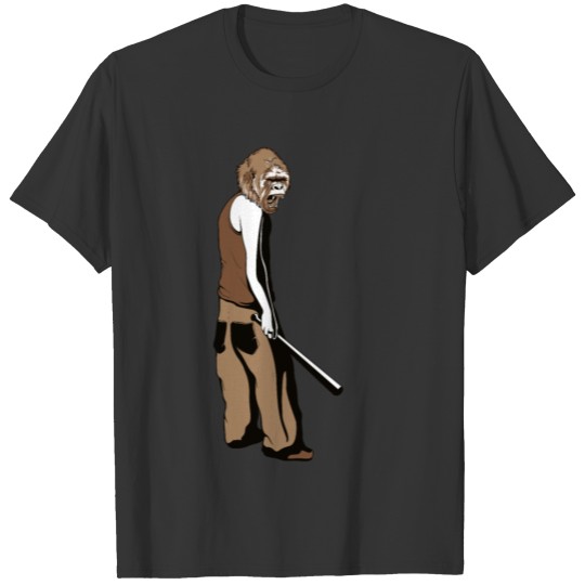 Monkey Silverback - Gorilla monkey face Baseball T Shirts