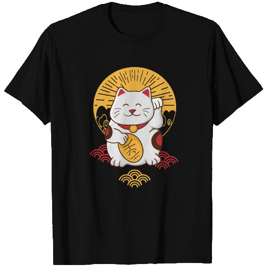 Retro Lucky Cat T Shirts