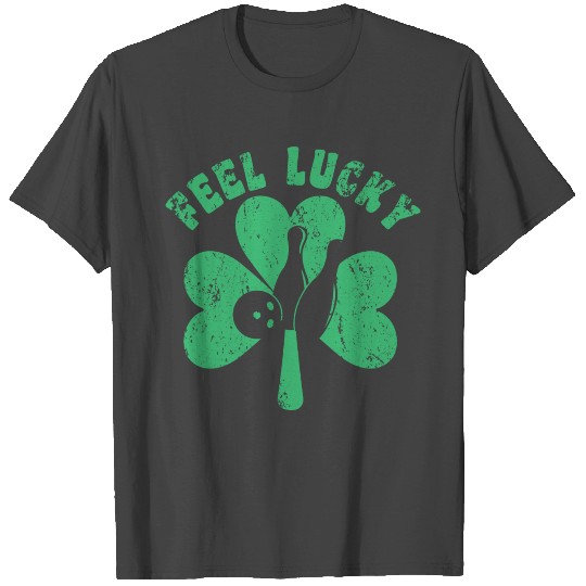 Feel Lucky Shamrock Bowling Ball Skittles Green T Shirts