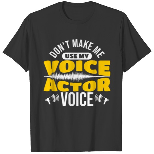 Microphone Voice Actress Voice Acting T-shirt