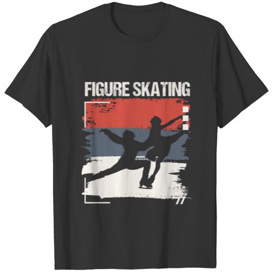 Vintage Figure Skating Snow Winter Season Gift T-shirt