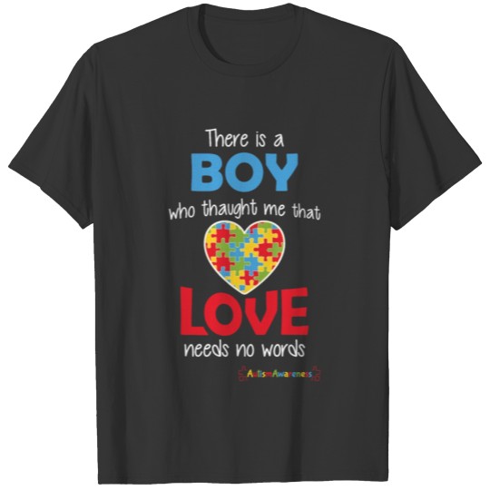 Proud Autism Mom Heart Puzzle Autism Awareness T-shirt