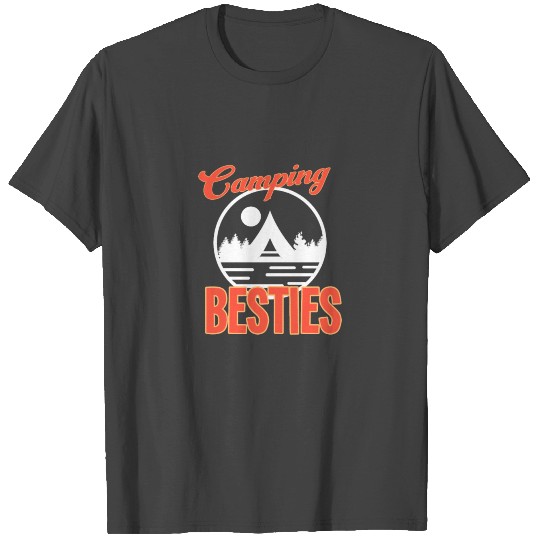 Camping Besties Camper Tenting Friends Tent Gift T Shirts