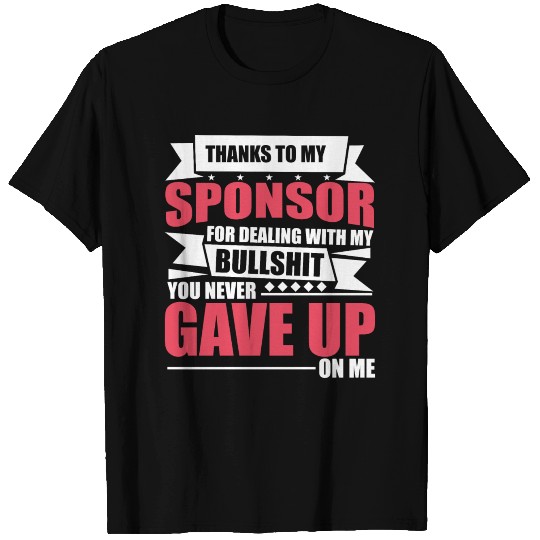 Sobriety Sponsor Gratitude T Shirts