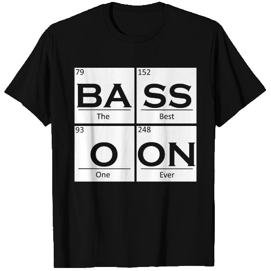 Bassoonist Chemistry Elements Music Orchestra T Shirts