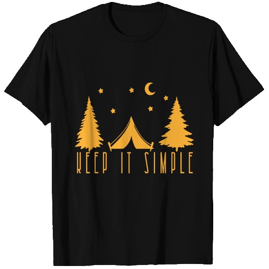 Keep it simple travel adventure camping gift T Shirts
