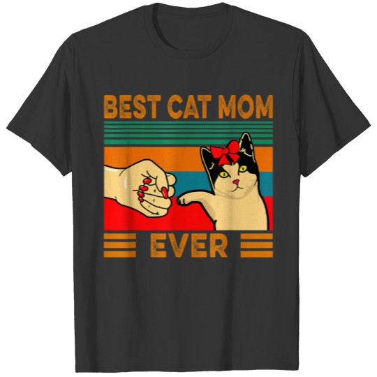 Vintage Best Cat Mom Ever T Shirts