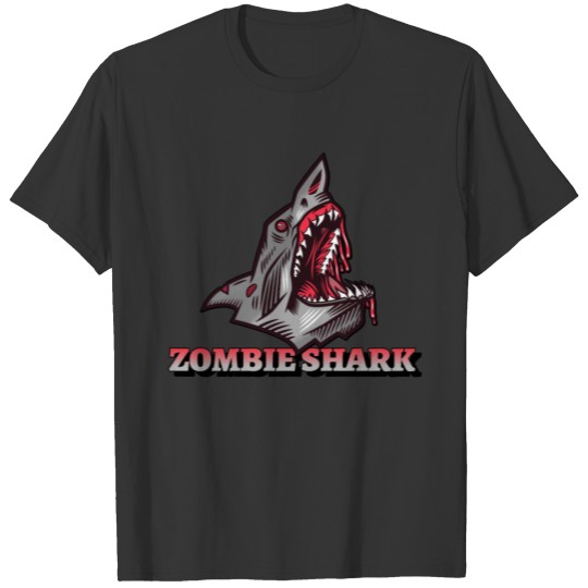 Killer Zombie Shark Great White Sharks Ocean Sea T Shirts