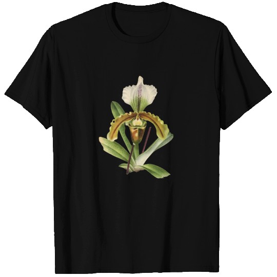 Orchid flower Botanical Illustration T Shirts