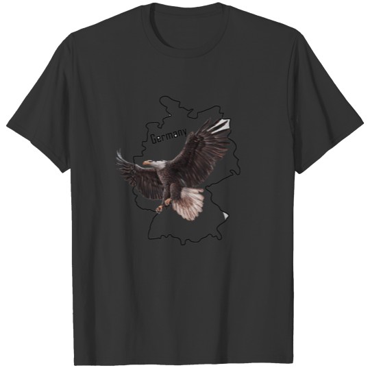 Germany Map with eagle T-shirt