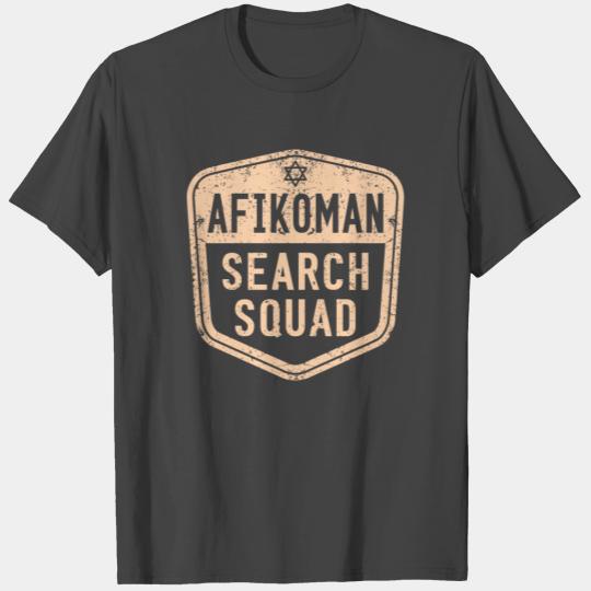 Passover Afikoman Search Squad Funny Seder Jewish T Shirts