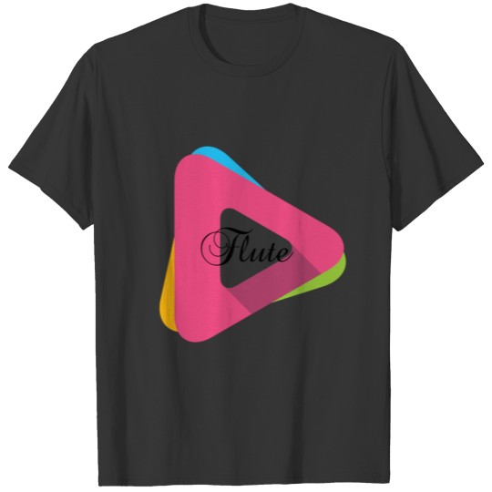 Flute logo designing T-shirt