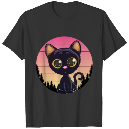 cute vintage cat t-shirt T-shirt
