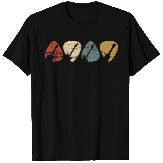 Guitar Picks Retro Vintage T Shirts