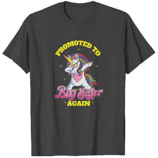 Promoted To Big Sister Again Pregnancy T Shirts