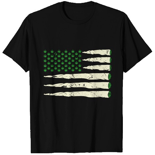 Marijuana Cannabis Weed Ganja Hemp Flag T Shirts