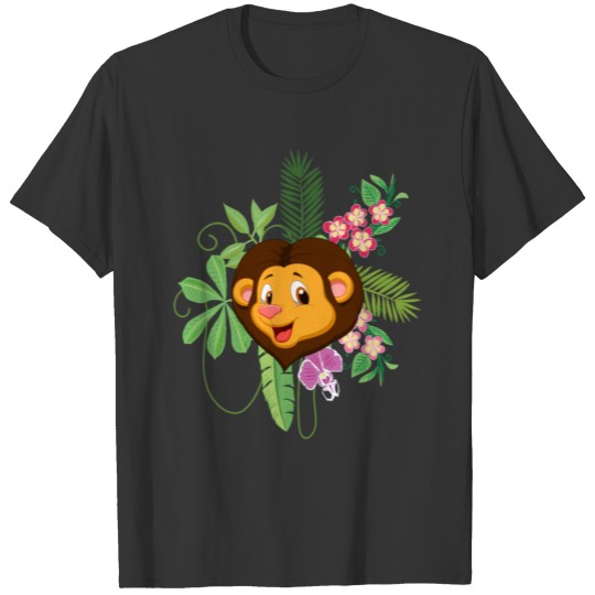 Kids Lion Head Jungle I Lion Kids Outfit T Shirts