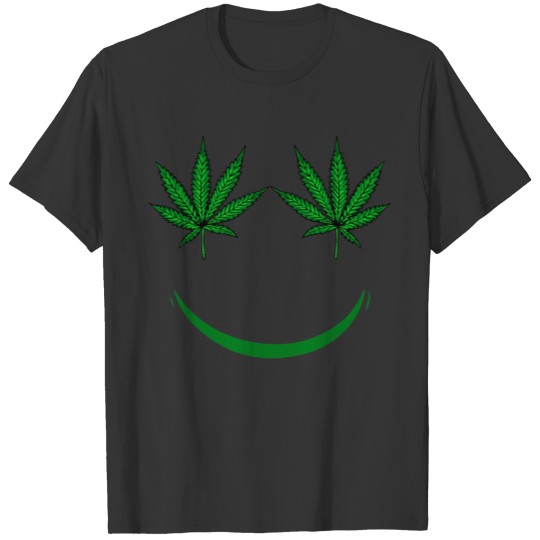 Pot Leaf Face Weed T Shirts for Men Women 420 Gift