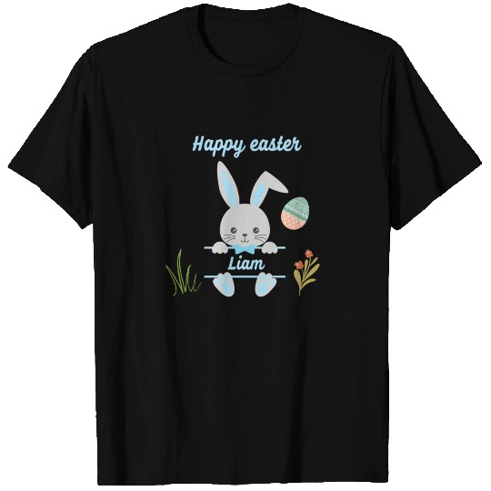 Happy easter liam cute easter bunny gift T Shirts