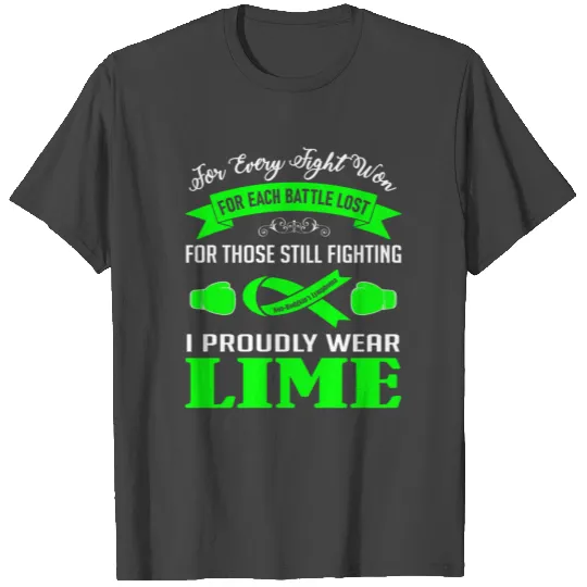 I Proudly Wear Lime | Non-Hodgkin's Lymphoma T Shirts