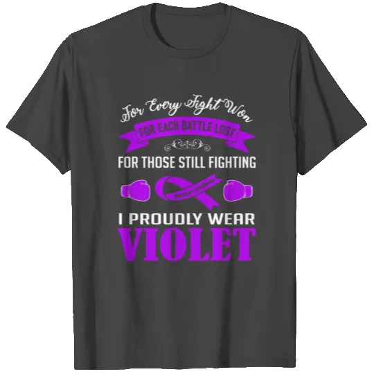 I Proudly Wear Violet | Hodgkin's Lymphoma T Shirts