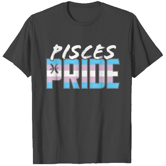 Pisces Transgender Pride Flag Zodiac Sign T Shirts