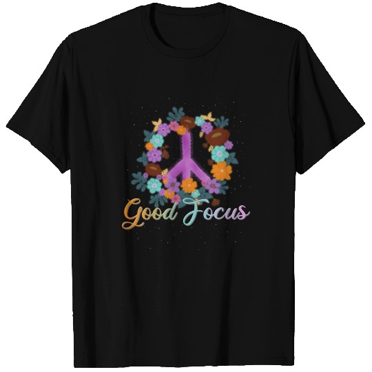 Good Focus Peace Hippies Woodstock Retro T Shirts