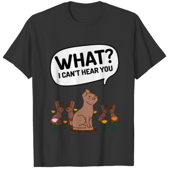 Funny Chocolate Easter Bunny T Shirts