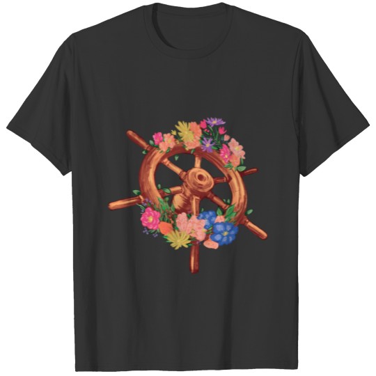Steering Wheel Flowers T Shirts