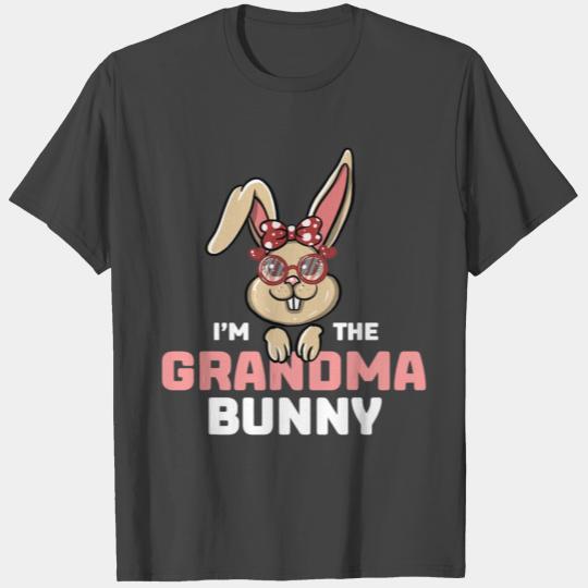 I m The Grandma Bunny Matching Family Easter Party T Shirts