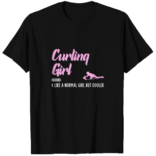 curling girl T Shirts