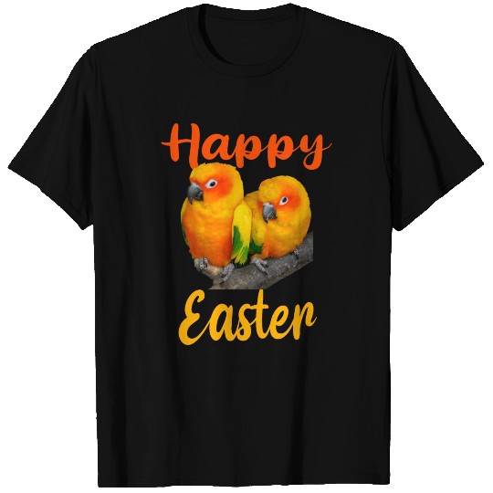 Happy Easter Vibes Happiness Birds Paradise Parrot T Shirts