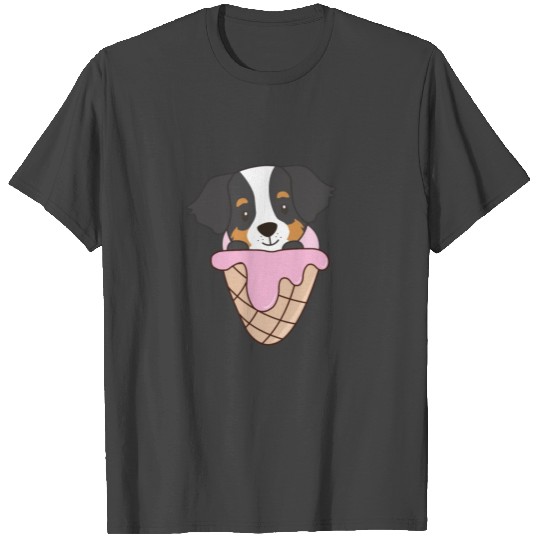 Bernese Mountain Dog Ice Waffle Sweet Animals T Shirts