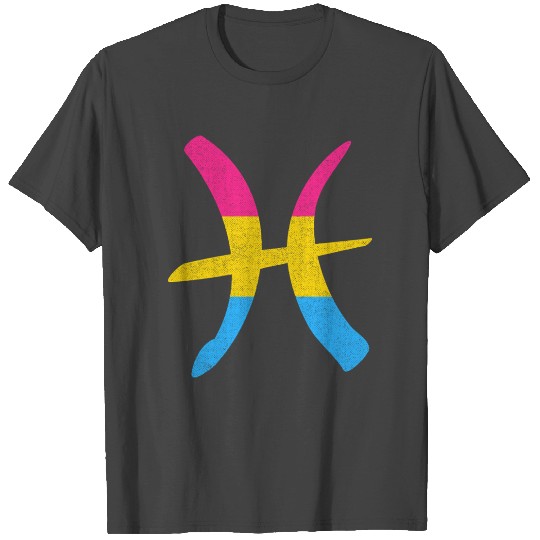 Pansexual Pisces Pride Flag Zodiac Sign T Shirts
