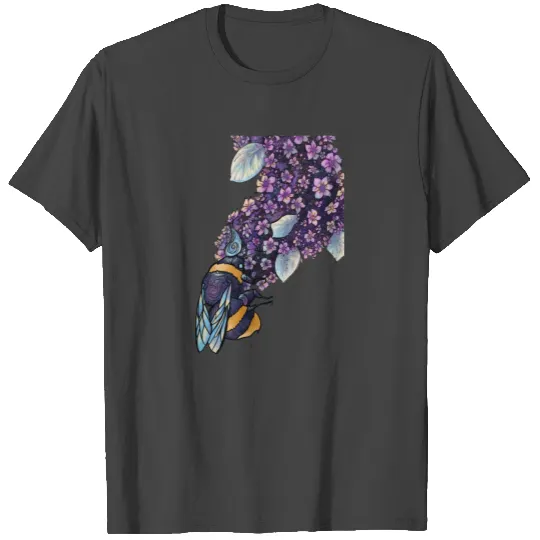 Bee and lilac T Shirts
