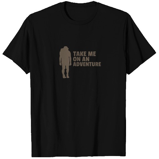 Take Me On An Adventure Silouette Backpacker T Shirts